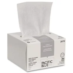 Georgia Pacific Professional AccuWipe 4.5 in. x 8.25 in. 1-Ply Recycled Delicate Task Wipers - Unscented, White (60/Carton)