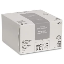 Georgia Pacific Professional AccuWipe 4.5 in. x 8.25 in. 1-Ply Recycled Delicate Task Wipers - Unscented, White (60/Carton)