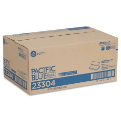 Georgia Pacific Professional 23304 9.2 in. x 9.4 in. 1-Ply Pacific Blue Basic M-Fold Paper Towels - Brown (16 Packs/Carton)