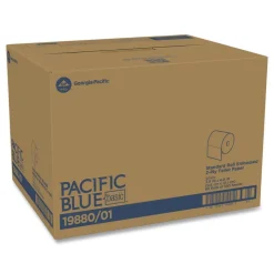 Georgia Pacific Professional 2-Ply Septic Safe Pacific Blue Basic Bathroom Tissue - White (550 Sheets/Roll, 80 Rolls/Carton)