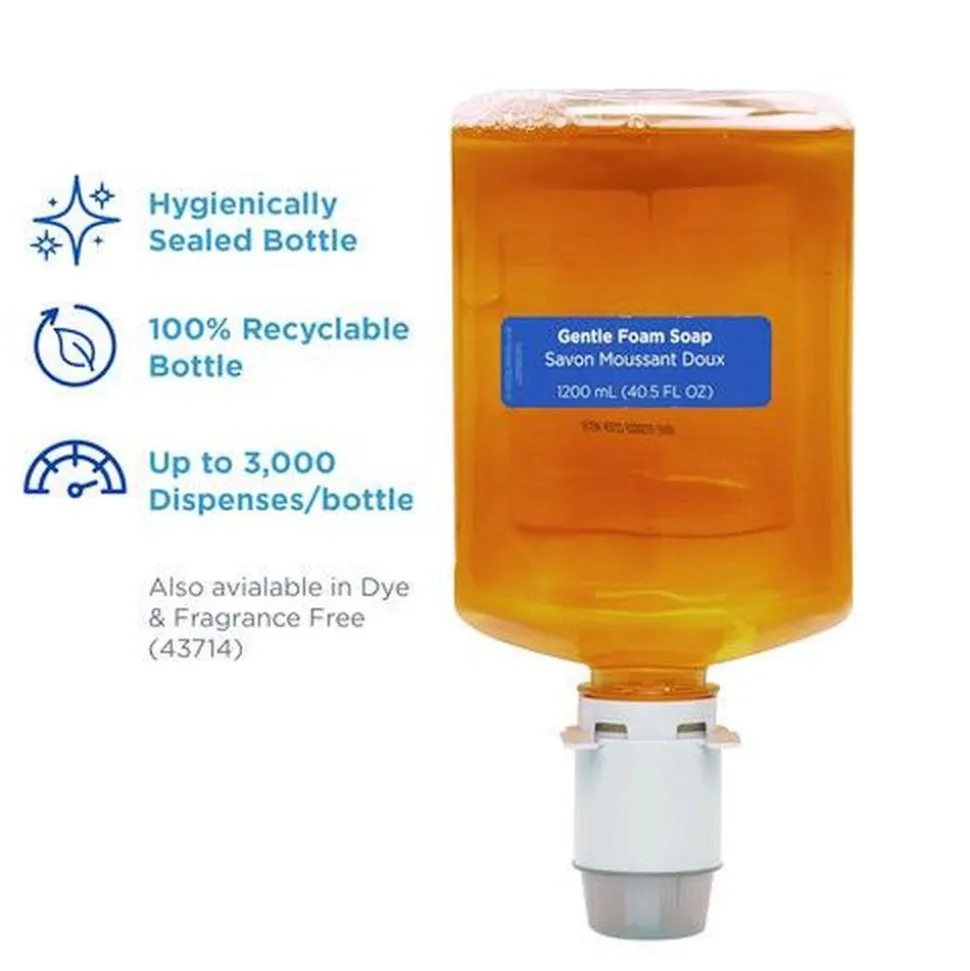 Georgia Pacific Professional 43715 Pacific Blue Ultra 1200 mL Foam Soap Manual Dispenser Refill - Pacific Citrus (4/Carton)