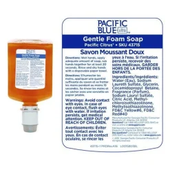 Georgia Pacific Professional 43715 Pacific Blue Ultra 1200 mL Foam Soap Manual Dispenser Refill - Pacific Citrus (4/Carton)