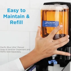 Georgia Pacific Professional 43715 Pacific Blue Ultra 1200 mL Foam Soap Manual Dispenser Refill - Pacific Citrus (4/Carton)