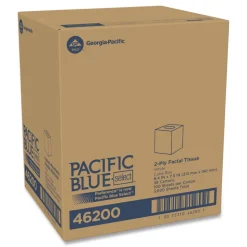 Georgia Pacific Professional Pacific Blue Select 2-Ply Cube Box Facial Tissue - White (36/Carton)