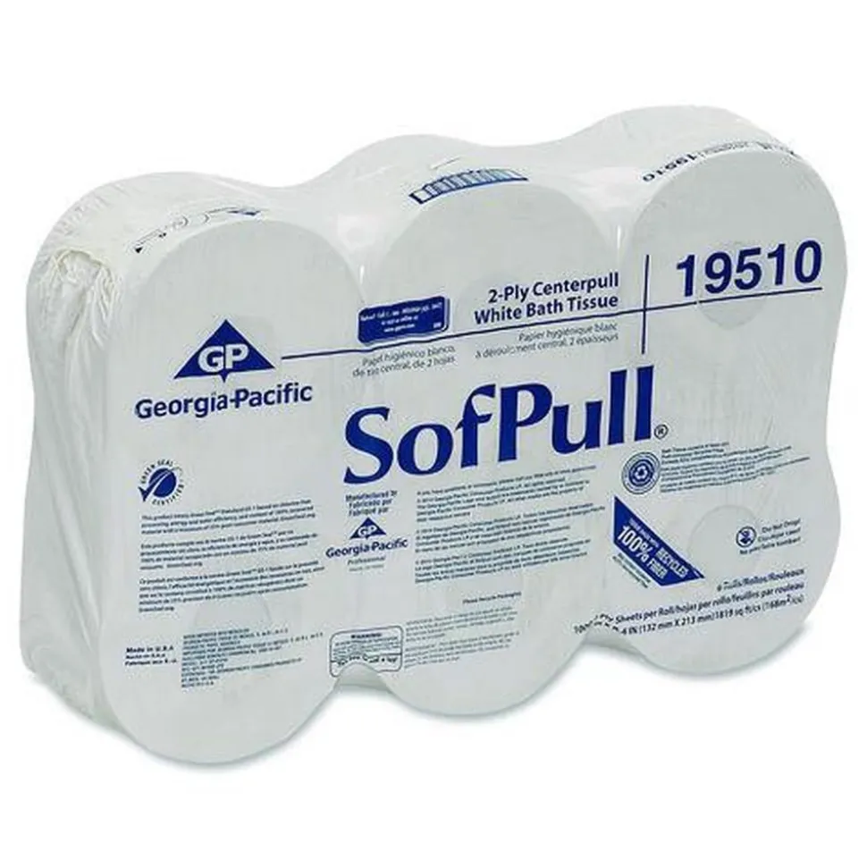 Georgia Pacific Professional 2-Ply High Capacity Septic Safe Center Pull Tissue - White (6 Rolls/Carton)