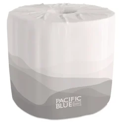 Georgia Pacific Professional 2-Ply Septic Safe Pacific Blue Basic Embossed Bathroom Tissue - White (80 Rolls/Carton)