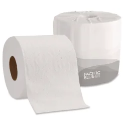 Georgia Pacific Professional 2-Ply Septic Safe Pacific Blue Basic Embossed Bathroom Tissue - White (80 Rolls/Carton)