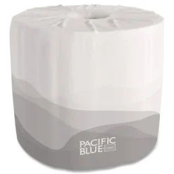 Georgia Pacific Professional 1-Ply Pacific Blue Basic Bathroom Tissue - White (80/Carton)