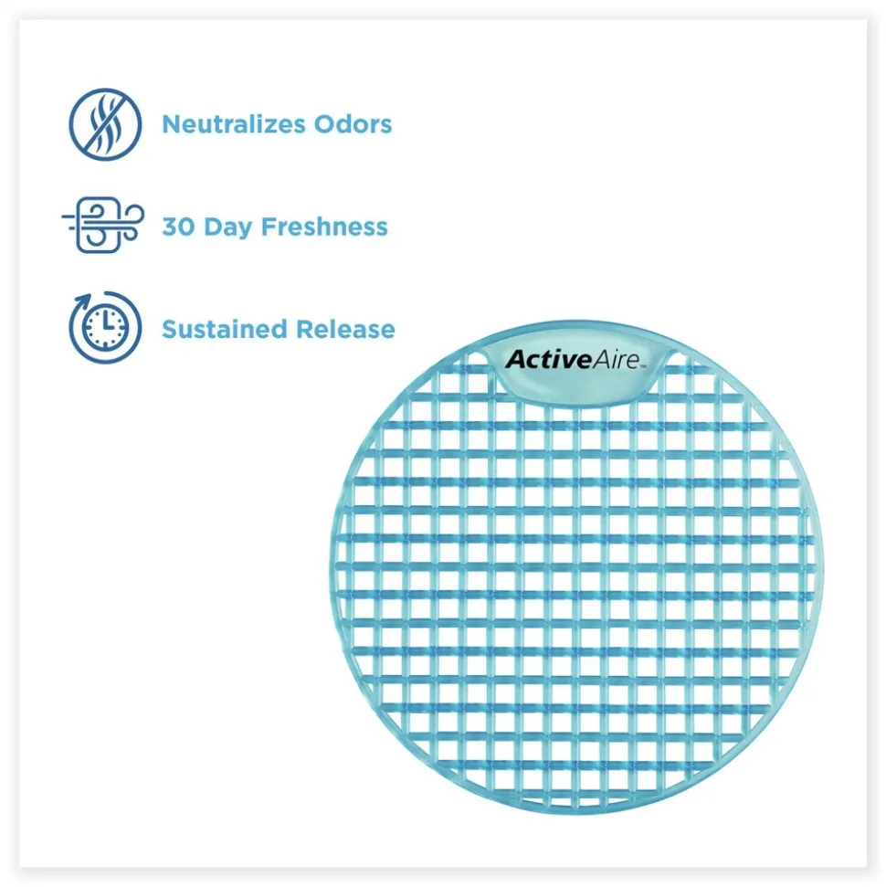 Georgia Pacific Professional ActiveAire Deodorizer Urinal Screen - Coastal Breeze Scent, Blue (12/Carton)