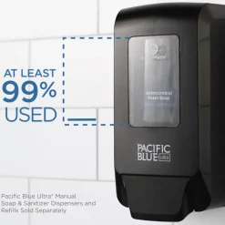 Georgia Pacific Professional Pacific Blue 1000 mL Ultra Foam Hand Sanitizer Refills for Manual Dispensers - Fragrance-Free (4-Piece/Carton)