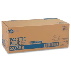 Georgia Pacific Professional 20389 9.2 in. x 9.4 in. 1-Ply Pacific Blue Select Folded Paper Towels - White (16 Packs/Carton)