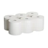Georgia Pacific Professional 26470 7.87 in. x 1000 ft. 1-Ply Hardwound Nonperforated Paper Towel Roll - White (6 Rolls/Carton)