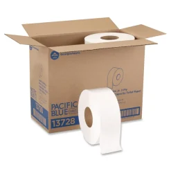 Georgia Pacific Professional 1000 ft. 2 Ply Jumbo Jr. Bath Tissue Rolls - White (8/Carton)