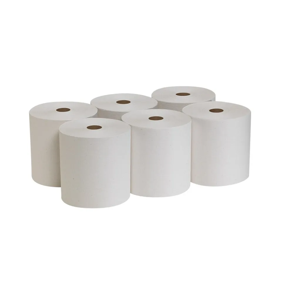Georgia Pacific Professional 7.88 in. x 800 ft. 1-Ply Pacific Blue Basic Nonperforated Paper Towel Rolls - White (6 Rolls/Carton)