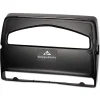 Georgia Pacific Professional Safe-T-Gard 16.38 in. x 2.5 in. x 11.75 in. Half-Fold Toilet Seat Cover Dispenser - Black