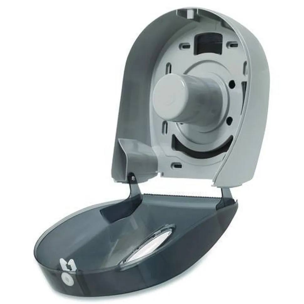 Georgia Pacific Professional 10.6 in. x 5.4 in. x 11.3 in. Jumbo Jr. Single Roll Bathroom Tissue Dispenser - Translucent Smoke