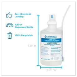 Georgia Pacific Professional 42717 1800 mL GP enMotion Counter Mount Foam Soap Refill - Fragrance-Free (2/Carton)