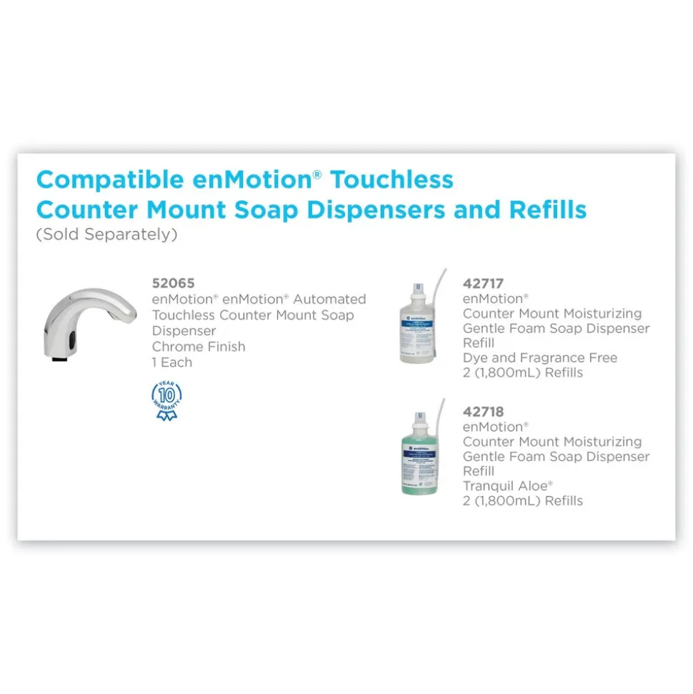 Georgia Pacific Professional 42717 1800 mL GP enMotion Counter Mount Foam Soap Refill - Fragrance-Free (2/Carton)