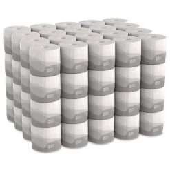 Georgia Pacific Professional 19881/01 1-Ply Pacific Blue Basic Embossed Septic Safe Bathroom Tissue - White (80 Rolls/Carton)