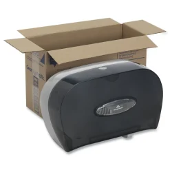 Georgia Pacific Professional 13.56 in. x 5.75 in. x 8.63 in. 2-Roll Bathroom Tissue Dispenser - Smoke