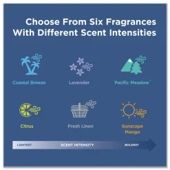 Georgia Pacific Professional ActiveAire Deodorizer Urinal Screen with Side Tab - Coastal Breeze Scent, Blue (12/Carton)