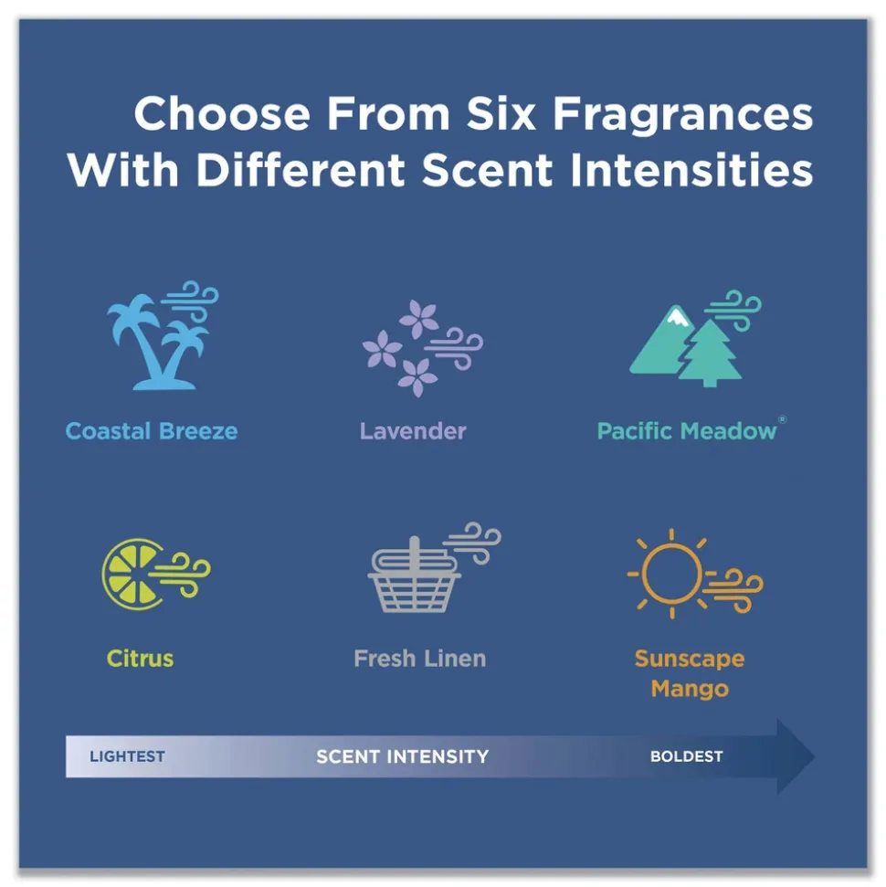 Georgia Pacific Professional ActiveAire Deodorizer Urinal Screen with Side Tab - Coastal Breeze Scent, Blue (12/Carton)