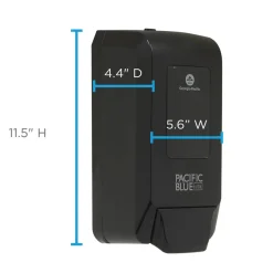 Georgia Pacific Professional Pacific Blue Ultra 5.6 in. x 4.4 in. x 11.5 in. 1200 mL Refill Soap/Sanitizer Dispenser - Black (1/Carton)