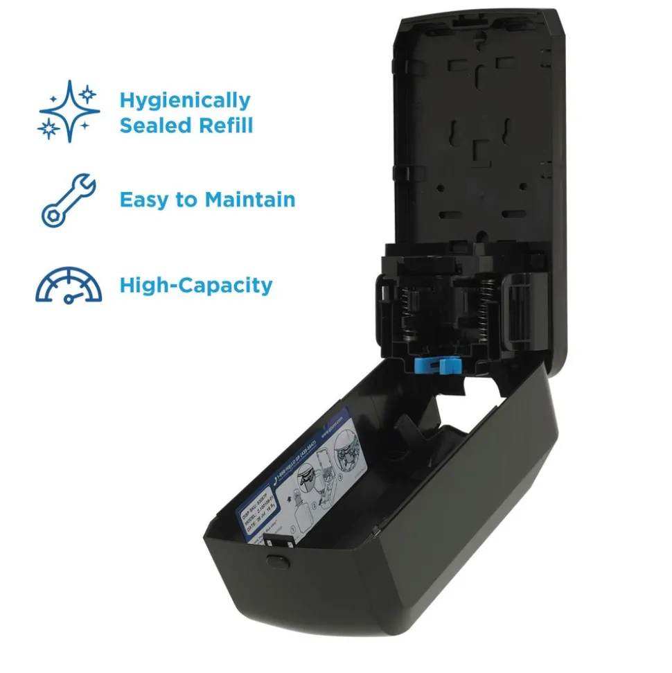 Georgia Pacific Professional Pacific Blue Ultra 5.6 in. x 4.4 in. x 11.5 in. 1200 mL Refill Soap/Sanitizer Dispenser - Black (1/Carton)