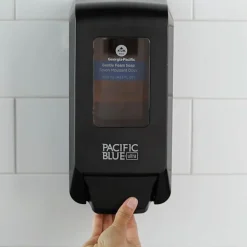 Georgia Pacific Professional Pacific Blue Ultra 5.6 in. x 4.4 in. x 11.5 in. 1200 mL Refill Soap/Sanitizer Dispenser - Black (1/Carton)