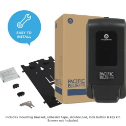 Georgia Pacific Professional Pacific Blue Ultra 5.6 in. x 4.4 in. x 11.5 in. 1200 mL Refill Soap/Sanitizer Dispenser - Black (1/Carton)