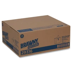 Georgia-Pacific 29316 9.1 x 12.5 Lightweight Disposable Shop Towels - White (2000/Carton)