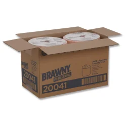 Georgia-Pacific 10 in. x 13 in. 1-Ply Medium-Duty Wiper Refill - Unscented, Orange (2 Rolls/Carton)