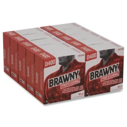 Georgia-Pacific 9.25 in. x 16.3 in. 1-Ply Medium Duty Premium DRC Wipers - Unscented, White (90/Box)