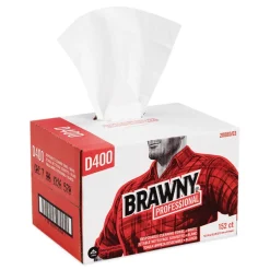 Georgia-Pacific 12.5 in. x 16.75 in. 1-Ply Premium DRC Paper Wipers - White (152/Carton)