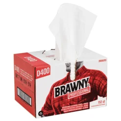 Georgia-Pacific 12.5 in. x 16.75 in. 1-Ply Premium DRC Paper Wipers - White (152/Carton)