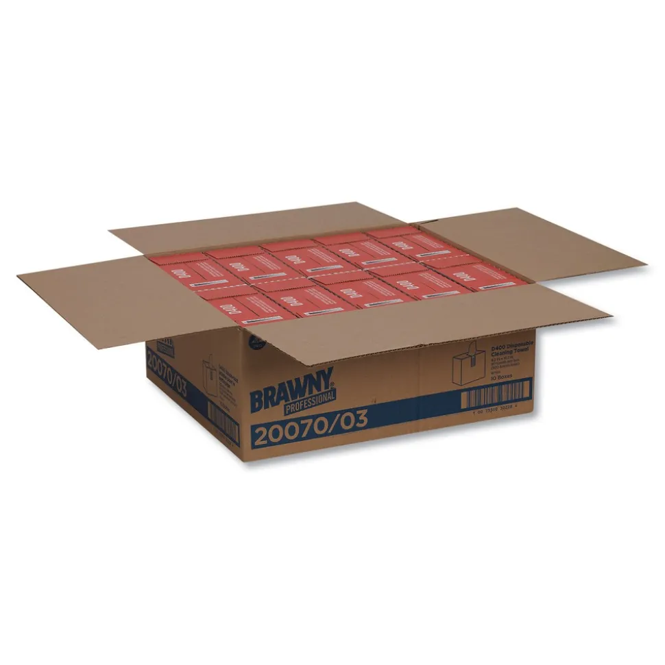 Georgia-Pacific 20070/03 1-Ply 9.25 in. x 16.3 in. Medium Duty Premium DRC Wipers - Unscented, White (900/Carton)