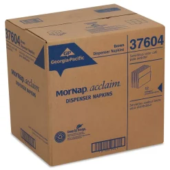 Georgia-Pacific Interfold Napkin Refills 1-Ply 13 x 8.5 Brown 900 Napkins/Pack 12 Packs/Carton
