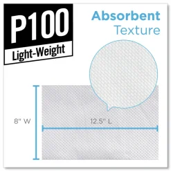 Georgia-Pacific 2-Ply 8 in. x 12-1/2 in. Light-Duty Paper Wipers - White (148/Box, 20 Boxes/Carton)