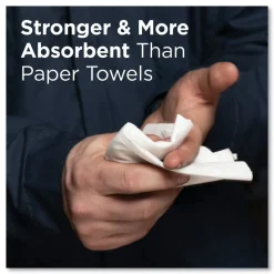 Georgia-Pacific 2-Ply 8 in. x 12-1/2 in. Light-Duty Paper Wipers - White (148/Box, 20 Boxes/Carton)