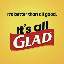 Glad ForceFlex 24 in. x 27.38 in. 13 Gallon Kitchen Drawstring Trash Bags - Gain Original Scent/White (240/Carton)