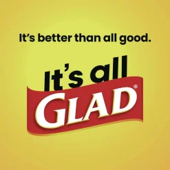 Glad ForceFlex 24 in. x 27.38 in. 13 Gallon Kitchen Drawstring Trash Bags - Gain Lavender Scent/White (240/Carton)