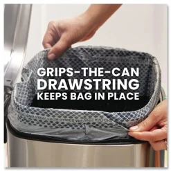 Glad ForceFlex MaxStrength 24 in. x 28 in. 13 Gallon Tall Kitchen Drawstring Trash Bags - Fresh Clean Scent/White (204/Carton)