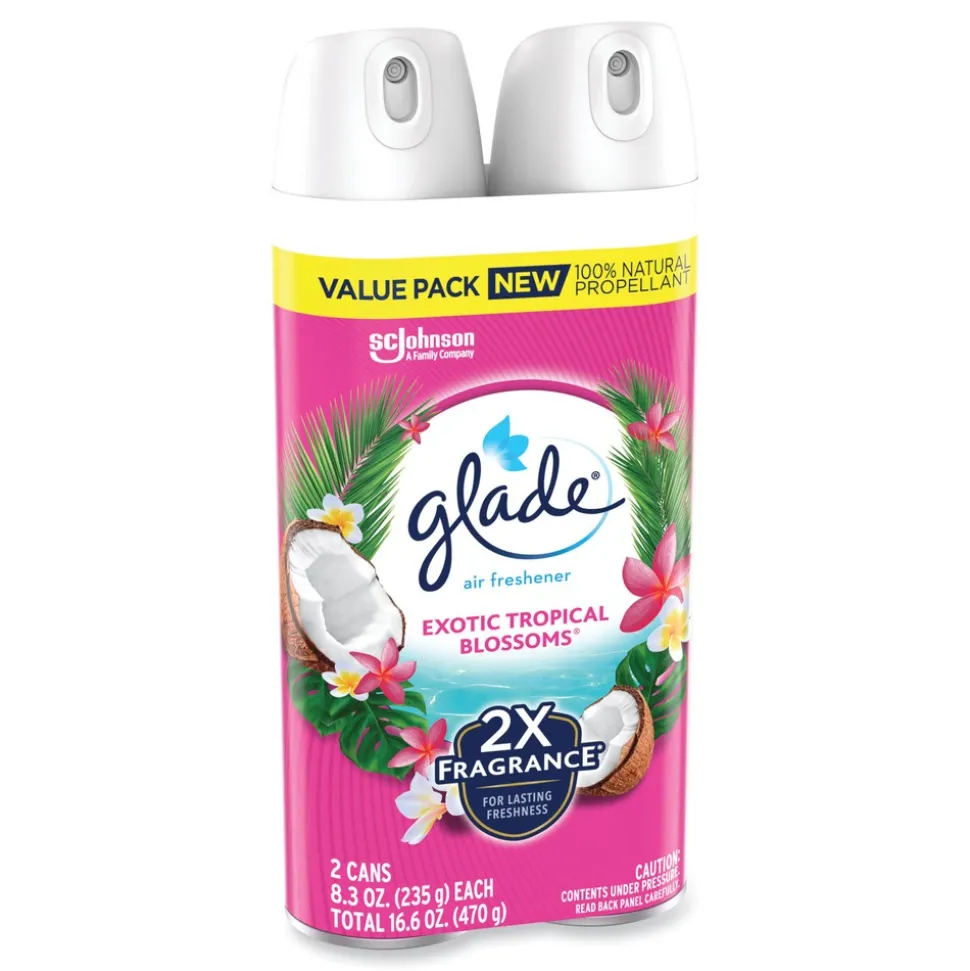 Glade 8.3 oz Air Freshener - Tropical Blossoms Scent (3/Carton)