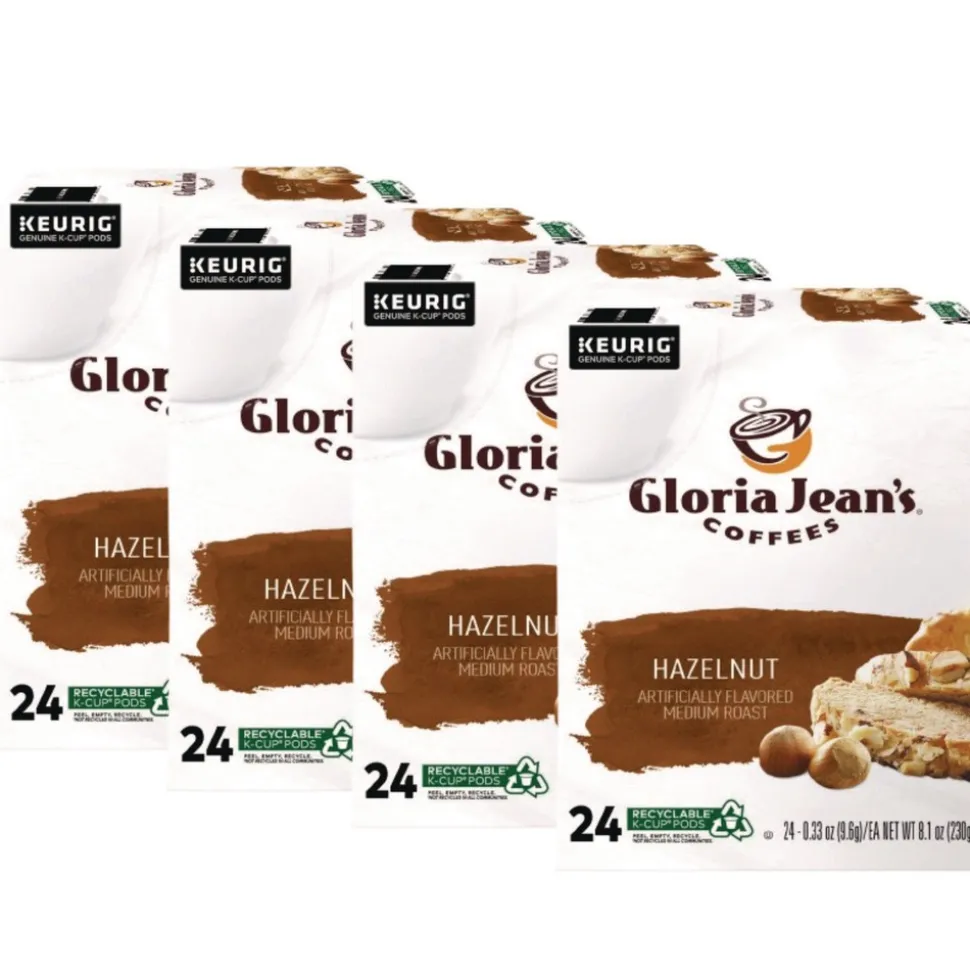 Gloria Jean's Coffee K-Cups - Hazelnut (96/Carton)