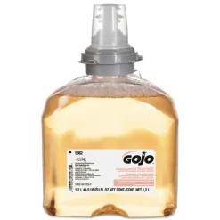 GOJO Industries 5362-02 1200 mL Premium Foam Antibacterial Hand Wash - Fresh Fruit Scent (2/Carton)