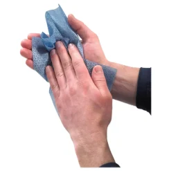 GOJO Industries 7.75 in. x 11 in. 2-Ply FAST TOWELS Hand Cleaning Towels - Fresh Citrus, Blue (6 Packs/Carton)