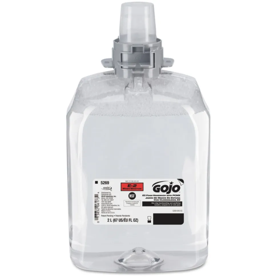 GOJO Industries 2000 mL Fragrance-Free E2 Foam Handwash Refill with PCMX for FMX-20 Dispensers (2/Carton)