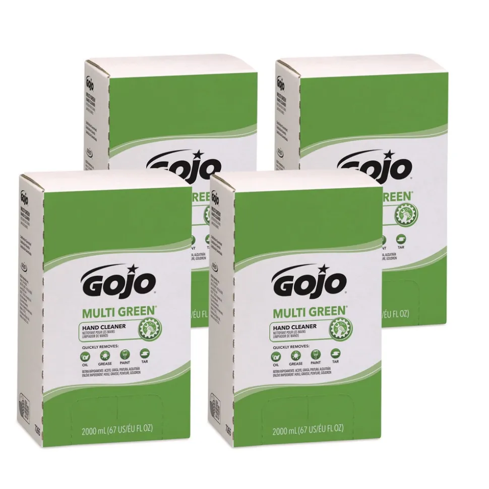 GOJO Industries 2000 mL Multi Green Hand Cleaner Refill - Citrus Scent, Green (4/Carton)