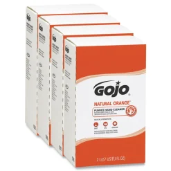 GOJO Industries 2000 mL NATURAL ORANGE Pumice Hand Cleaner Refill - Citrus Scent (4/Carton)