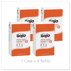 GOJO Industries 2000 mL NATURAL ORANGE Pumice Hand Cleaner Refill - Citrus Scent (4/Carton)